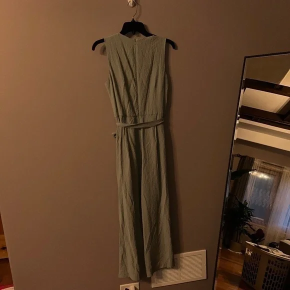 calvin klein blue green dress Good Journey Women's Square Neck Palm Printed Mini Dress, 2
